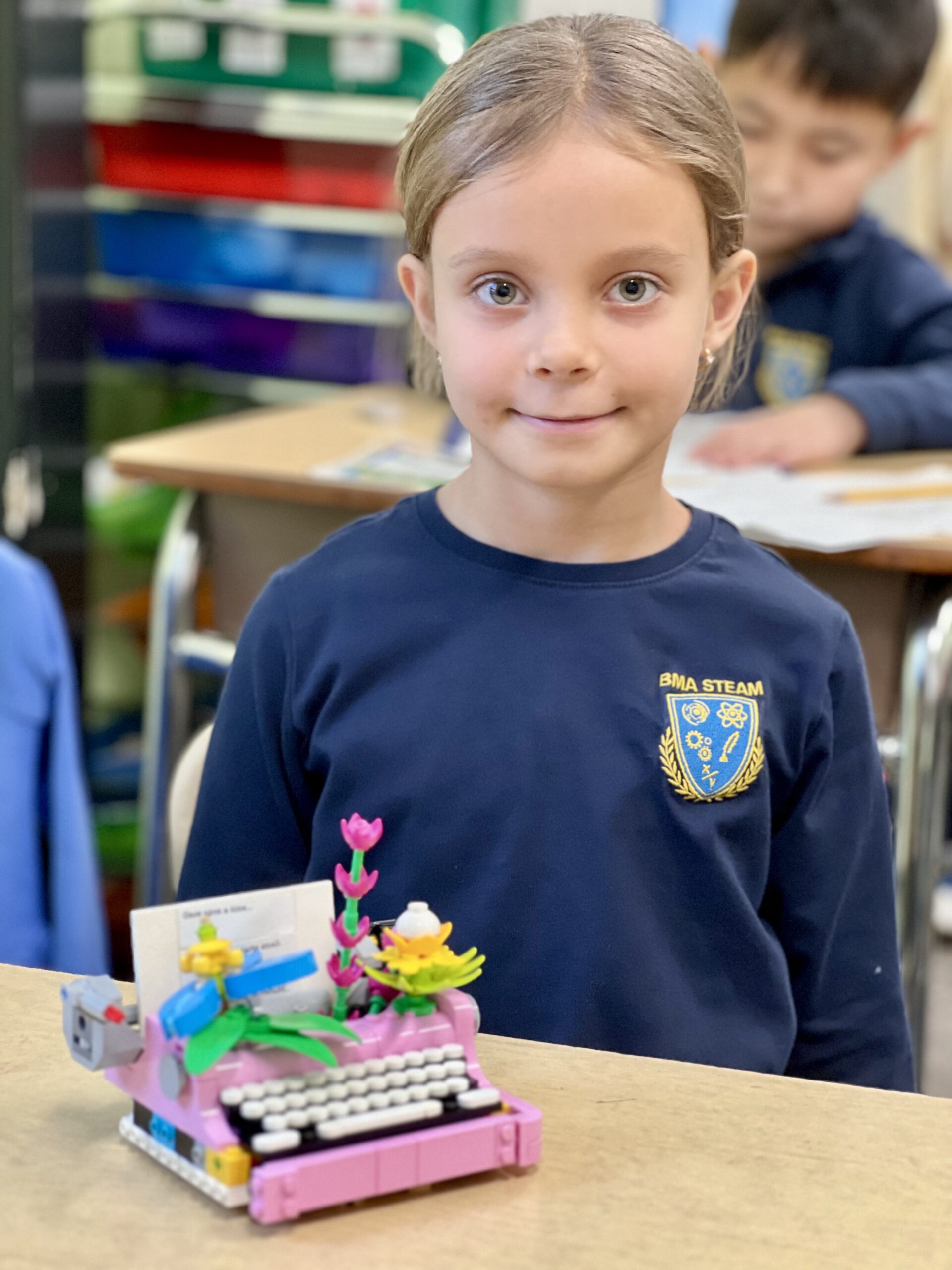 Student has built a lego project