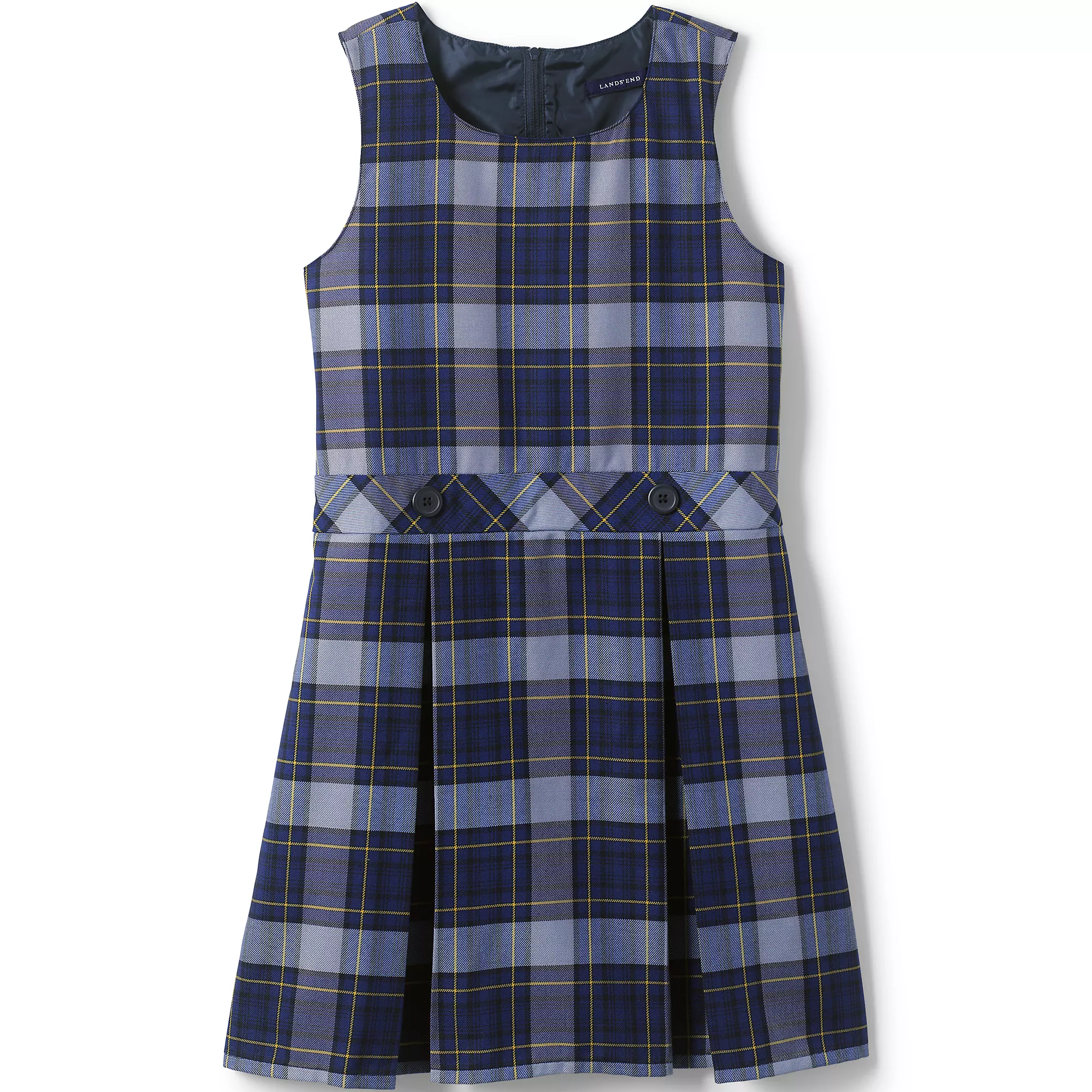Approved plaid school uniform dress